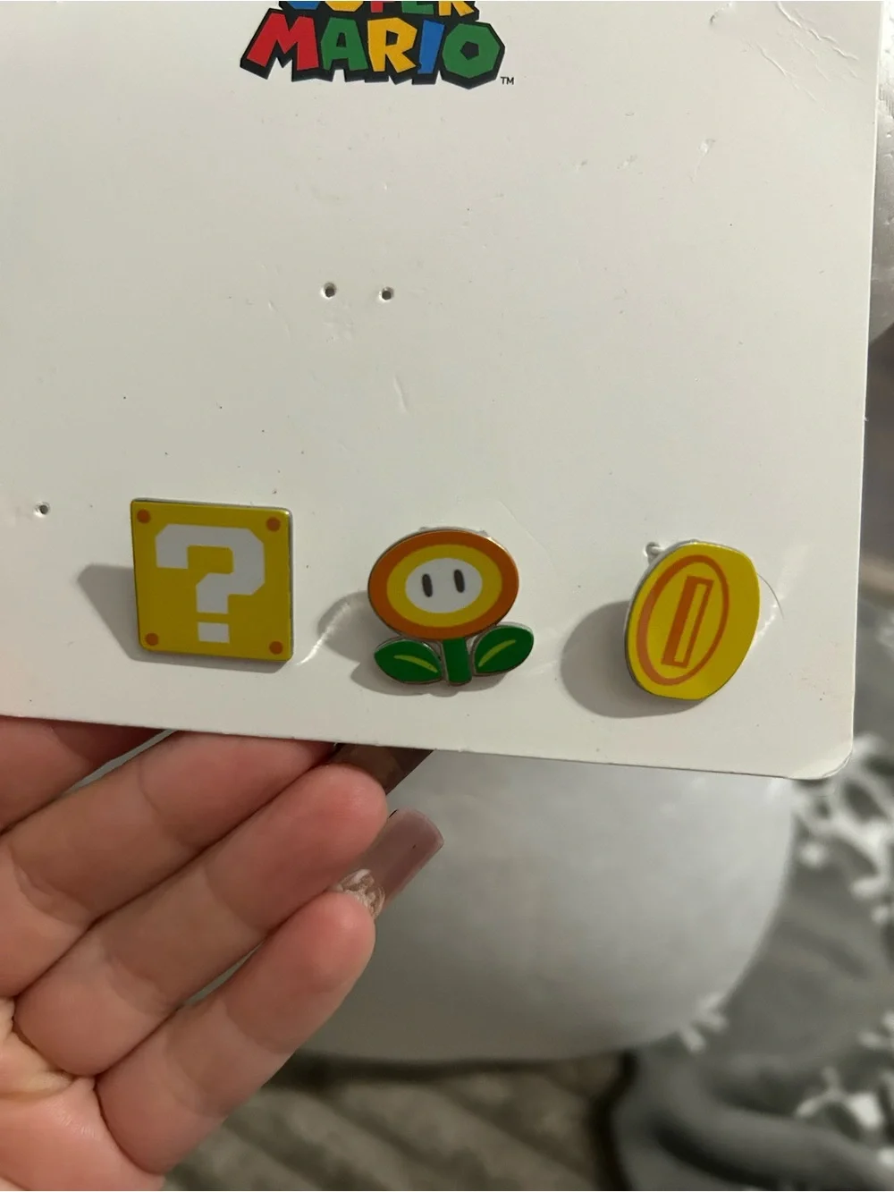 Nintendo Yellow Star & Power-Up Earrings Necklace Set
